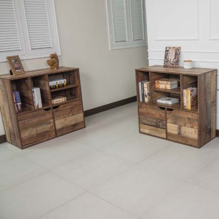 Ní chroithfidh ná ní bhogfaidh sé. Is féidir gach spás stórála dronuilleogach 42.5cm a shuiteáil go saor ar phainéal an dorais. Tá dearadh poill ar chlé ag painéal an dorais. Tá cúlphlána MDF 0.25cm ar tiús ar chúl. Ní rachaidh sé thar 120.0cm ar fhad ar an bpacáistiú.